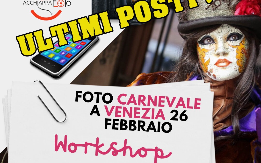 WORKSHOP FOTOGRAFICO a Venezia